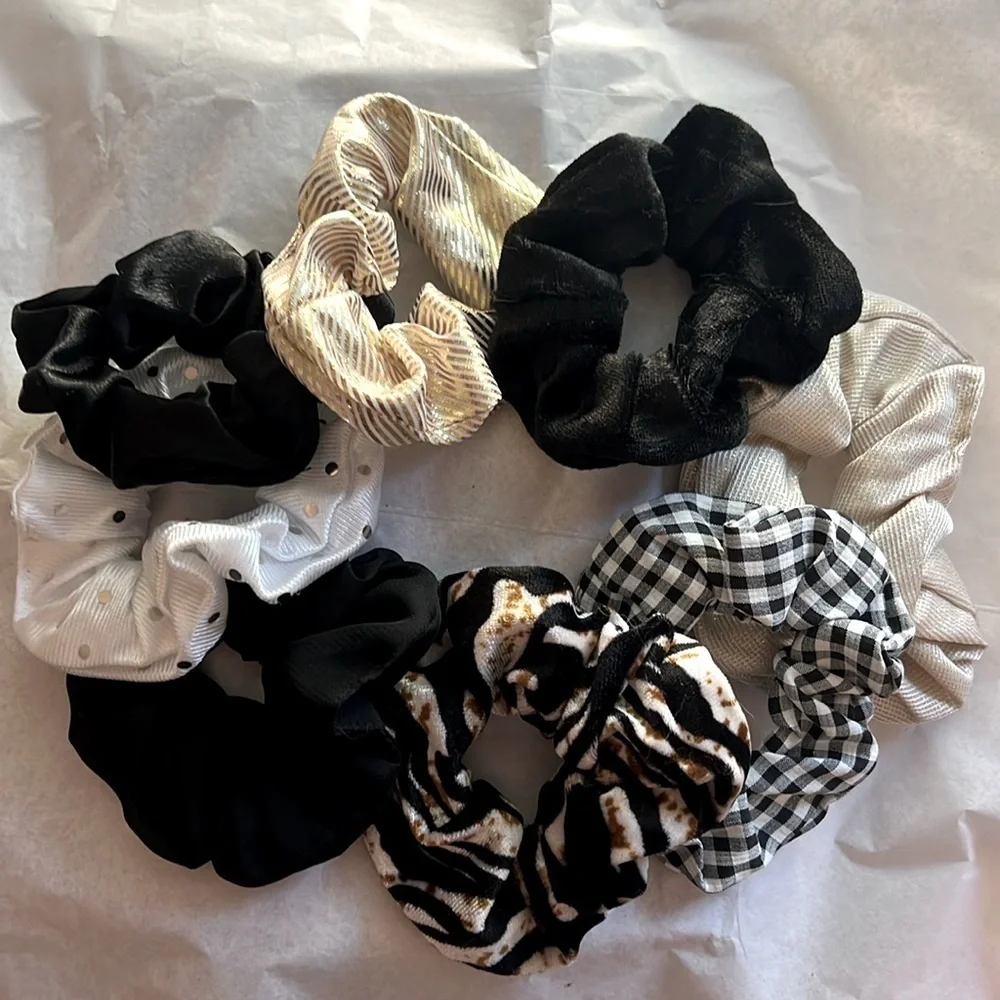 8pc Hair Scrunchie Mixed
